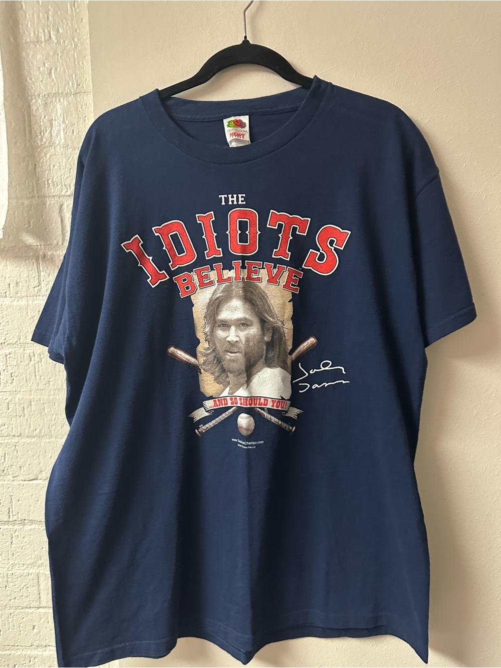 Fruit of the Loom Navy Tee with Johnny Damon Tee
